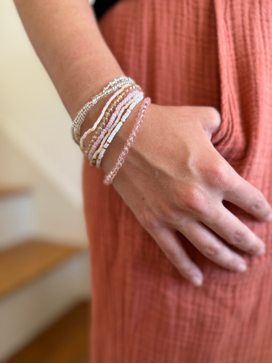 Soft Pink sample stack