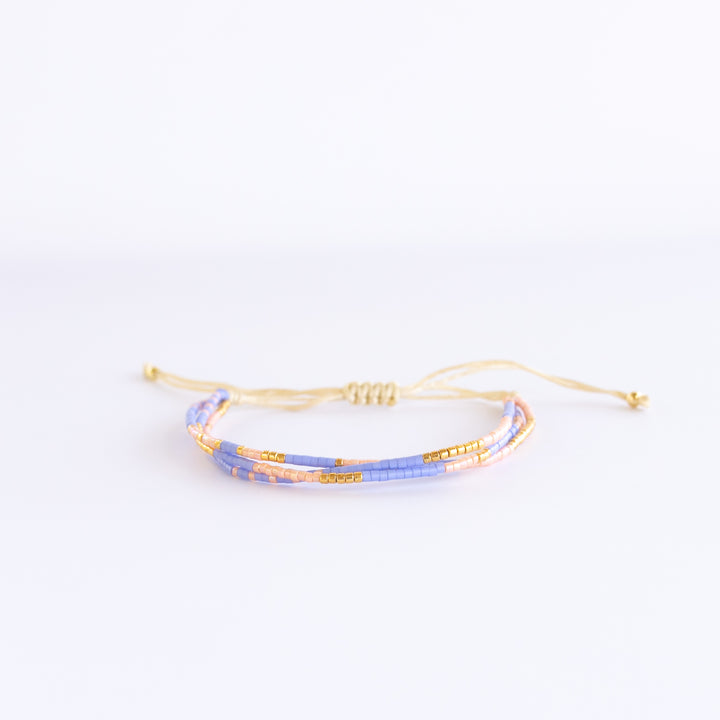 GOLDEN HOUR LUXE bracelet stack with gold and pastel accents | Current