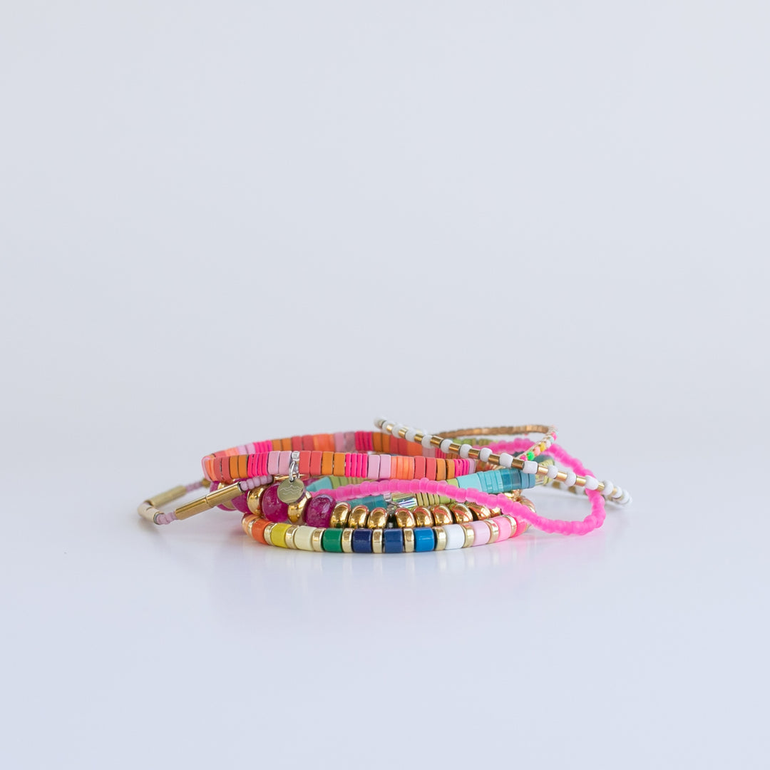 Rainbow Revival Chunky Bracelet Stack
