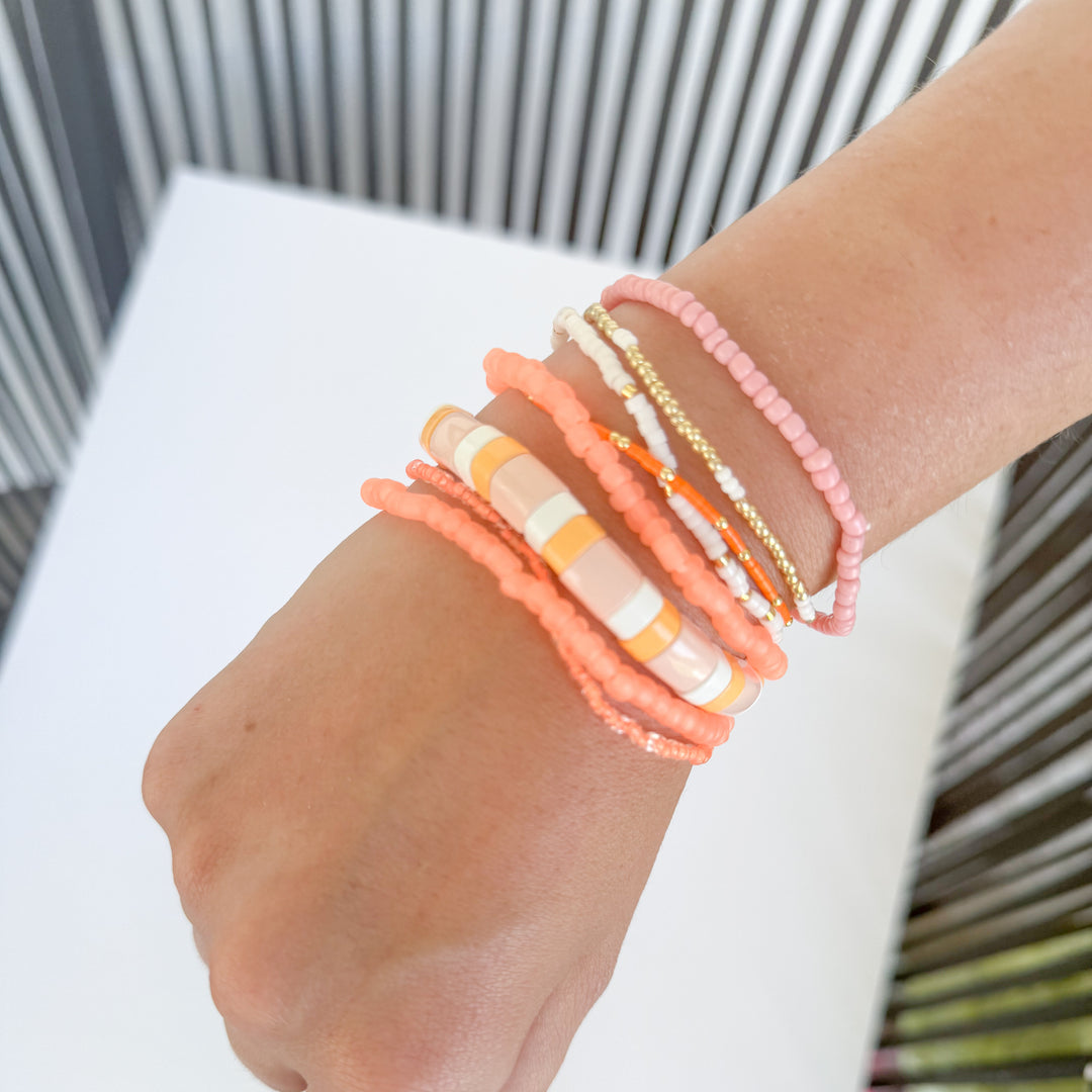 Orange sample stack