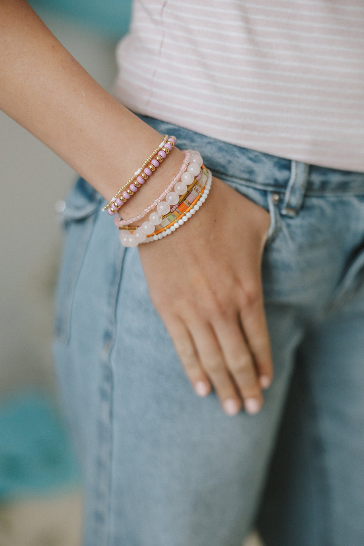 Pastel Pop Chunky Bracelet Stack