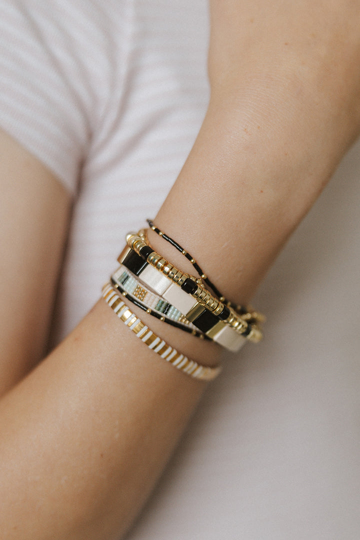 Midnight Muse Chunky Bracelet Stack