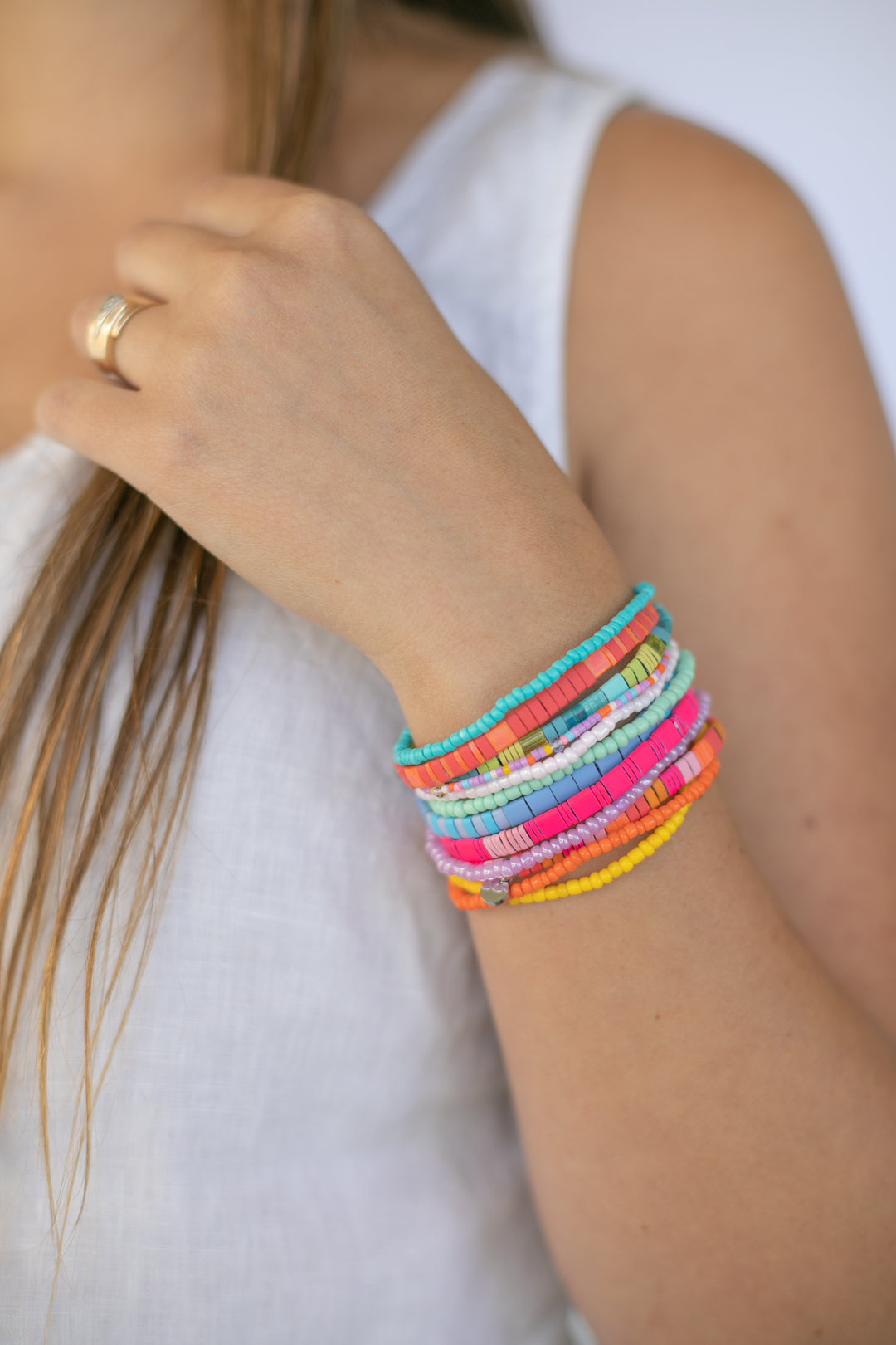 ACCENT BRACELET STACK - BOLD BRIGHTS