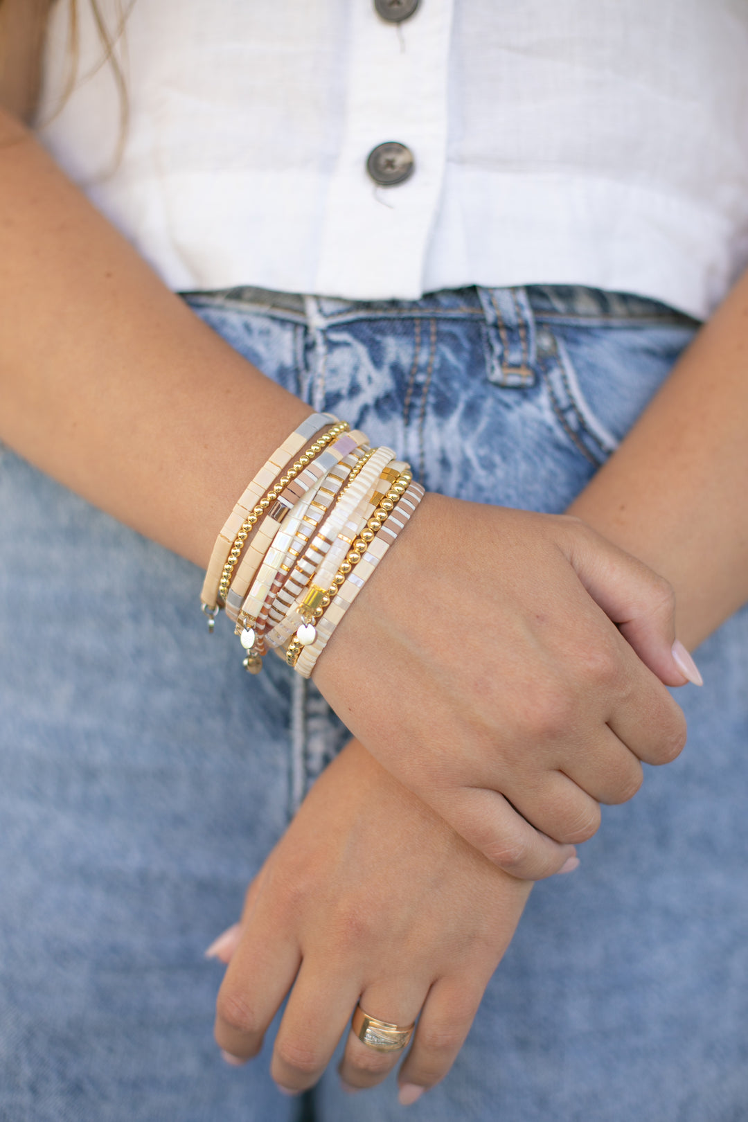 Malibu Bracelet Stack | Handmade Beaded Bracelets | Shop Current 