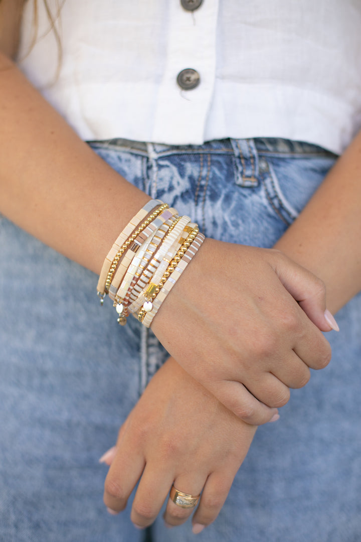 SANTA MONICA Bracelet Stack | Handmade Beaded Bracelets | Shop Current