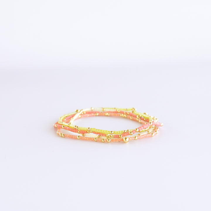 DAINTY BRACELET STACK - MELON