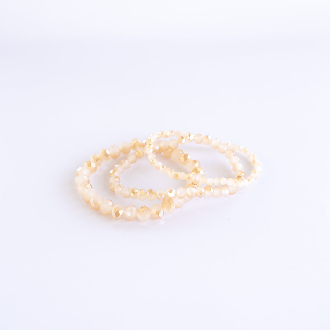 Set of 3 White Jade Bracelets | Current