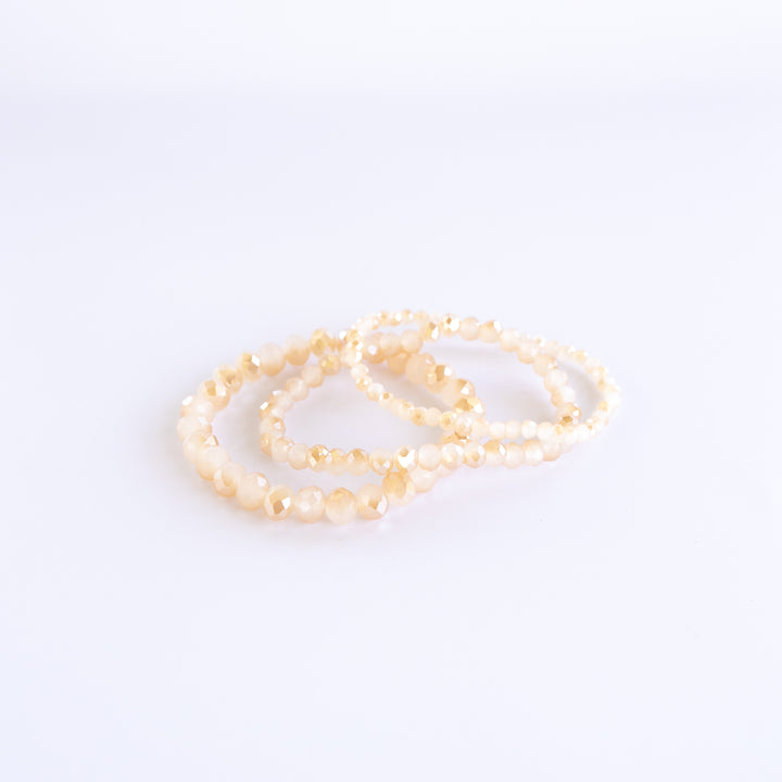 Set of 3 White Jade Bracelets | Current