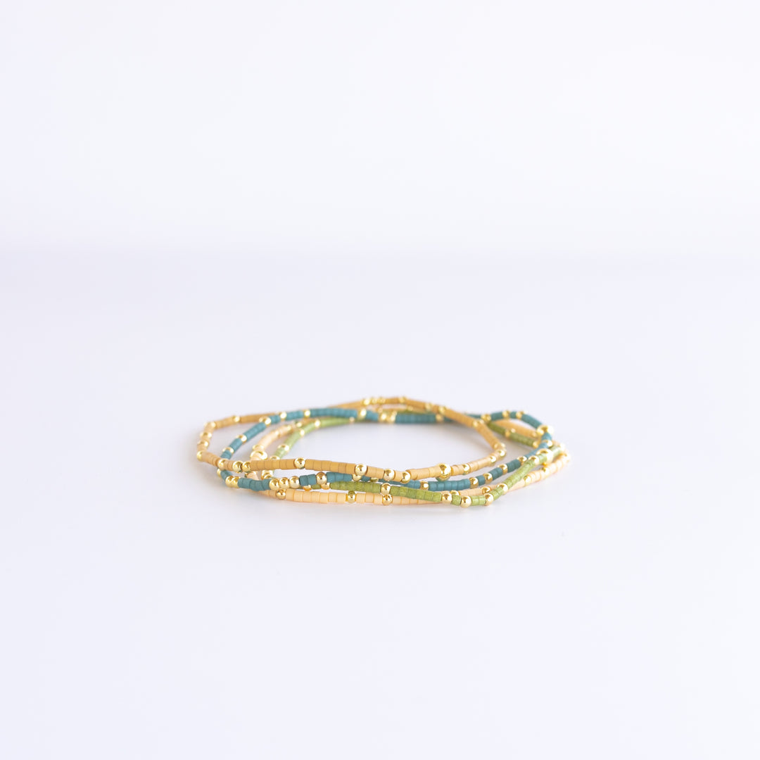 DAINTY BRACELET STACK - SEAGRASS