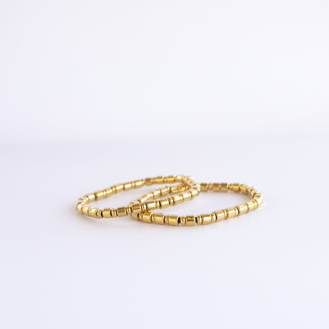 The Gold Duo Bracelet Stack | Current