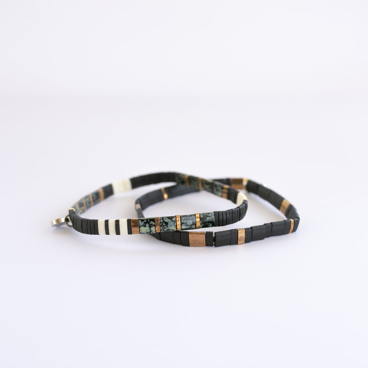 BLACKS Bracelet Stack | Handmade Beaded Bracelets | Shop Current