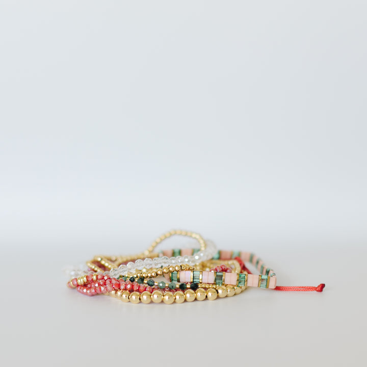 HOLLY JOLLY BRACELET STACK