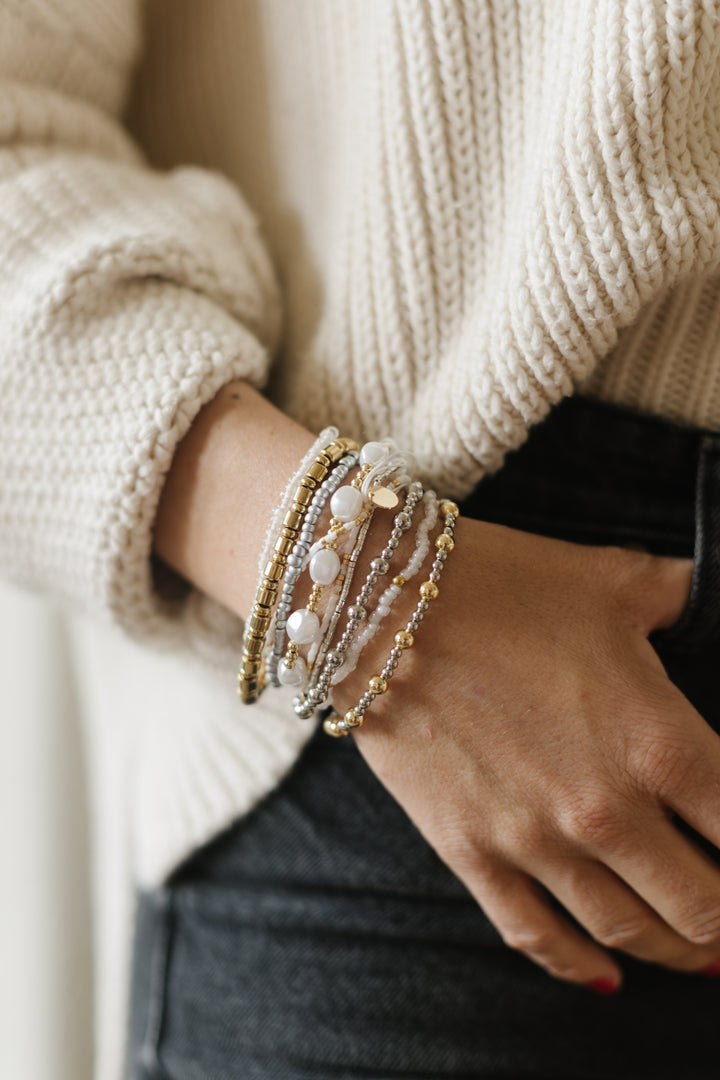 WINTER WHITES BRACELET STACK
