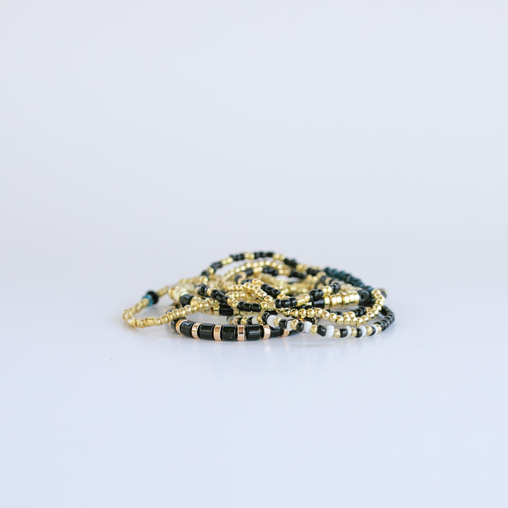 Starry Night Chunky Bracelet Stack