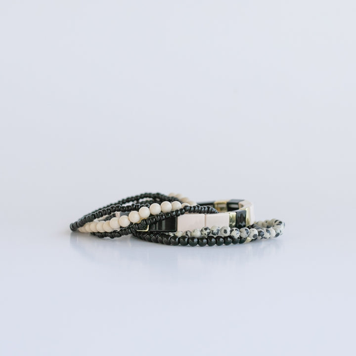 Cream On Top Chunky Bracelet Stack