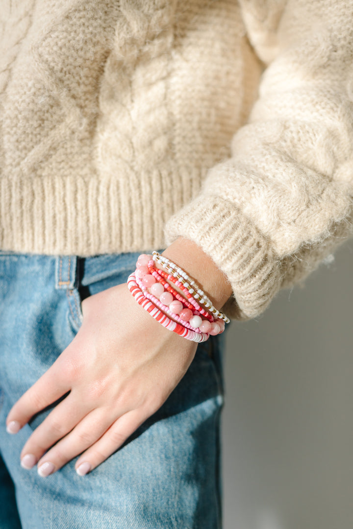 CHUNKY BRACELET STACK - XOXO