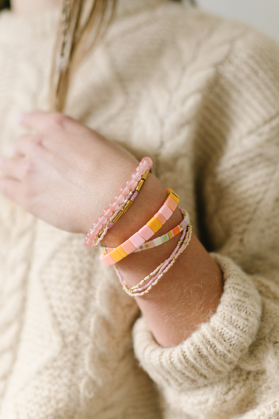 CHUNKY BRACELET STACK - STARBURST