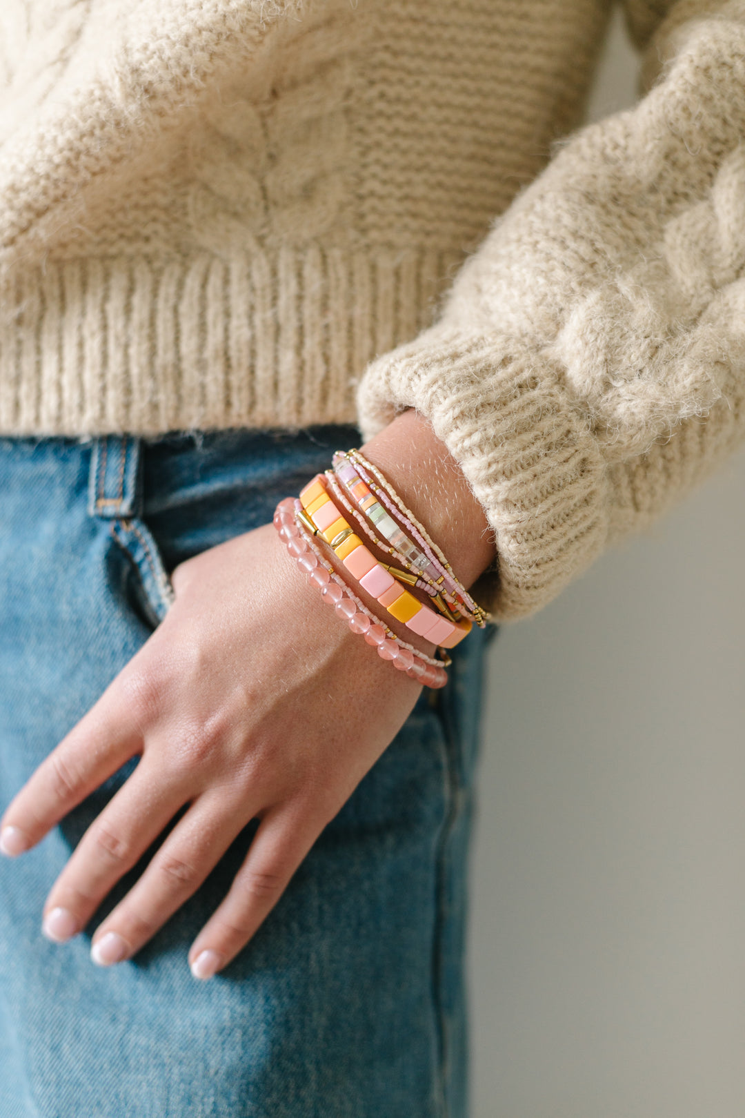 CHUNKY BRACELET STACK - STARBURST